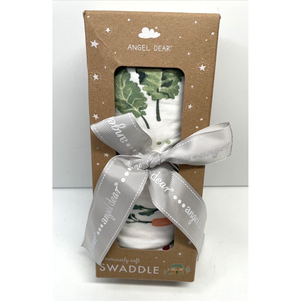 Angel Dear Bamboo Swaddle Watercolor Veggies 45X45 VHTF Luxuriously Soft Blanket